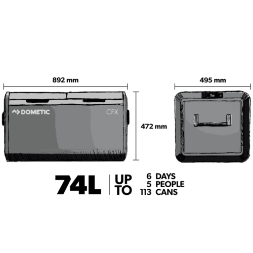 Glacière électrique portable (2 zones) CFX3-75DZ - Dometic – Image 5