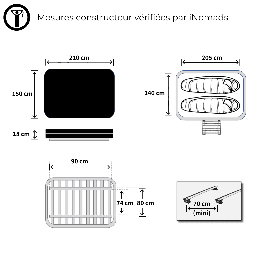 Tente De Toit Sheepie Bookara M Pour 2 Personnes, Neuve Sous Emballage