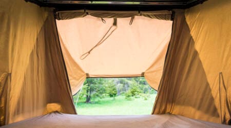 Fenêtre intérieure de la tente de toit NaitUp Quatro